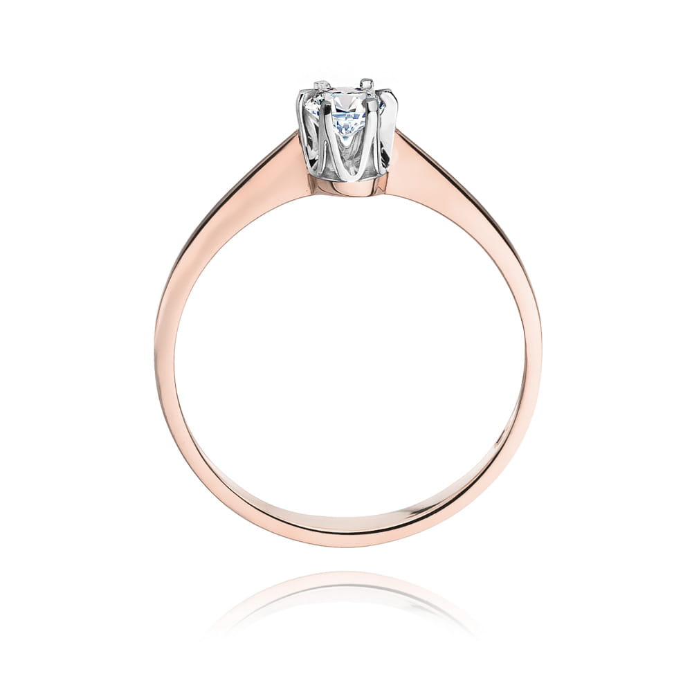 Inel Aur 14K cu Diamant Natural 0.20 ct