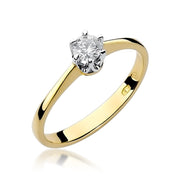 Inel Aur 14K cu Diamant Natural 0.20 ct