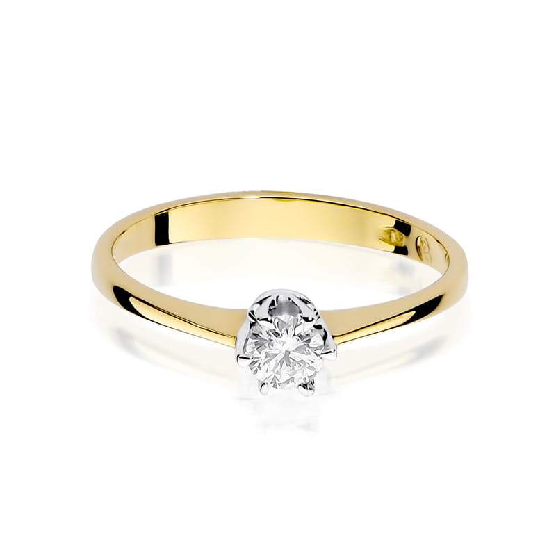 Inel Aur 14K cu Diamant Natural 0.20 ct
