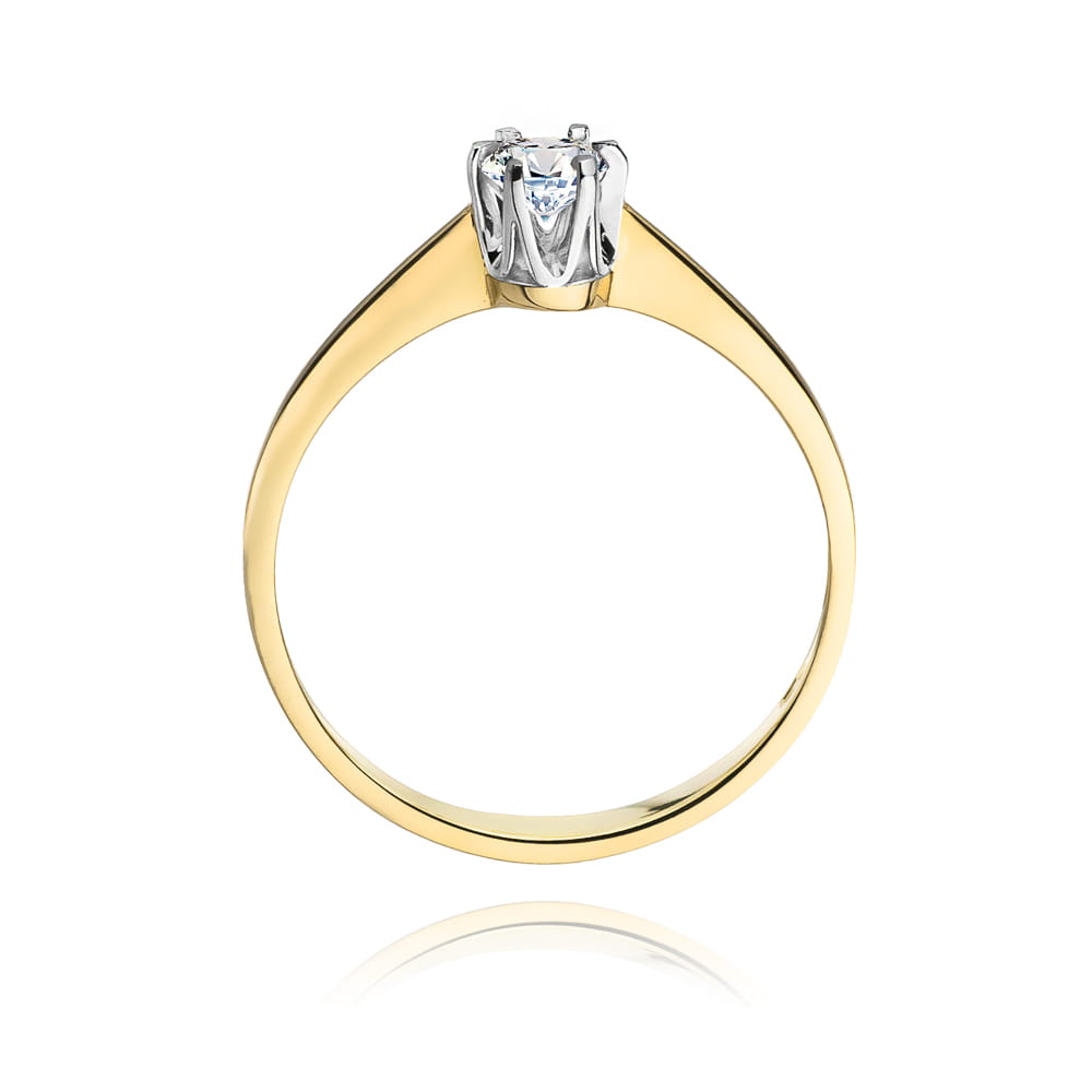 Inel Aur 14K cu Diamant Natural 0.20 ct