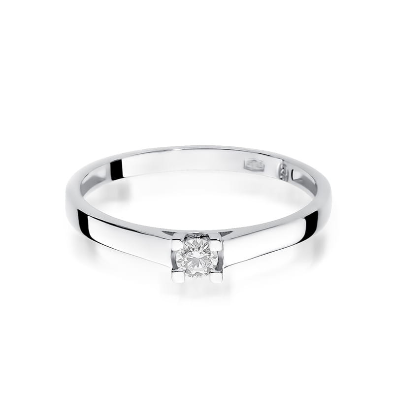 Inel Aur 14K cu Diamant Natural 0.12 ct