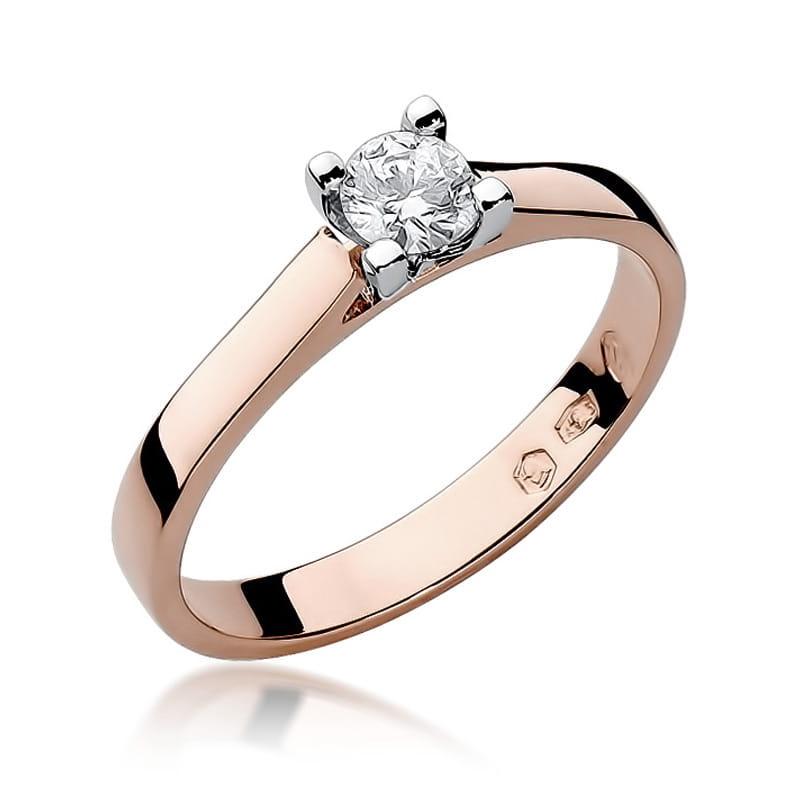 Inel Aur 14K cu Diamant Natural 0.20 ct