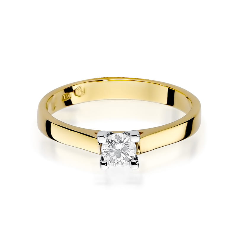 Inel Aur 14K cu Diamant Natural 0.20 ct