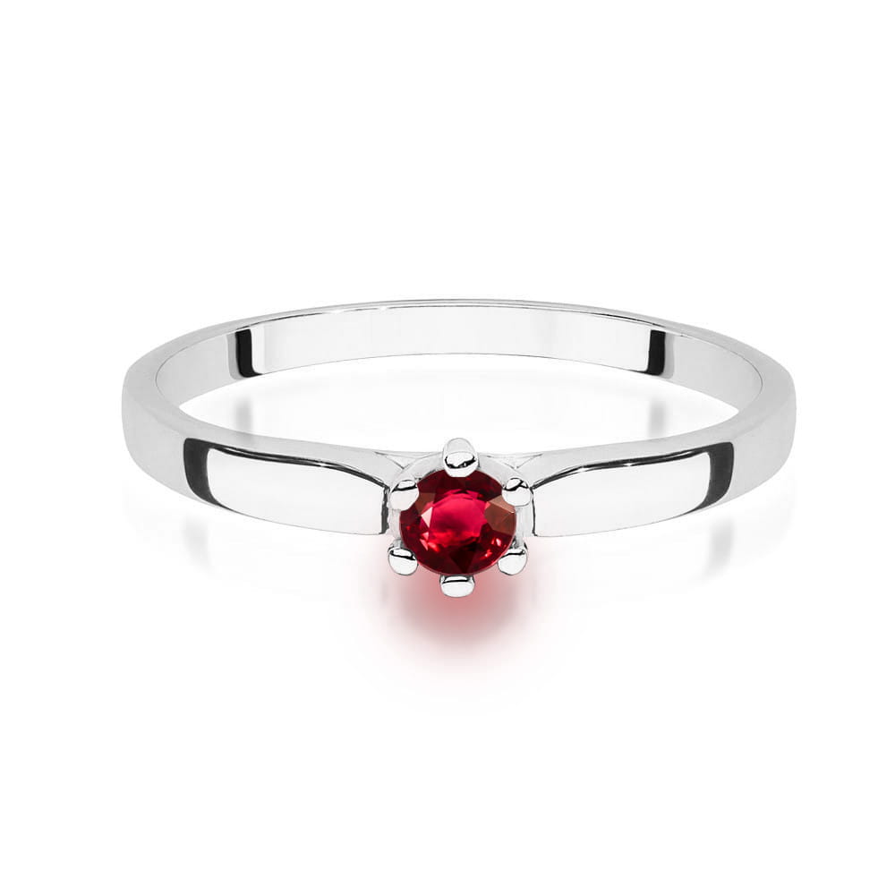 Inel Aur 14K W222 Rubin 0.15ct