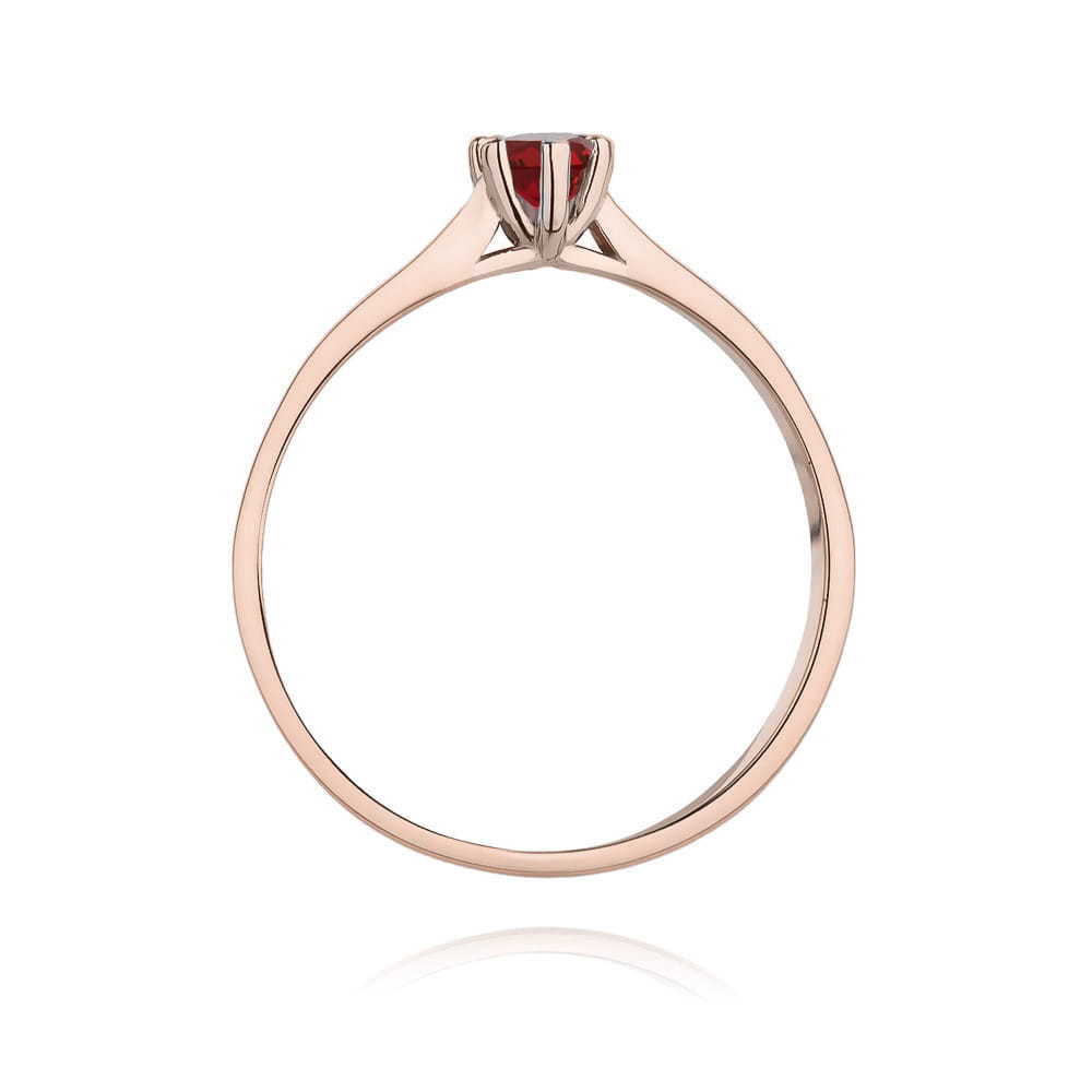 Inel Aur 14K W222 Rubin 0.15ct