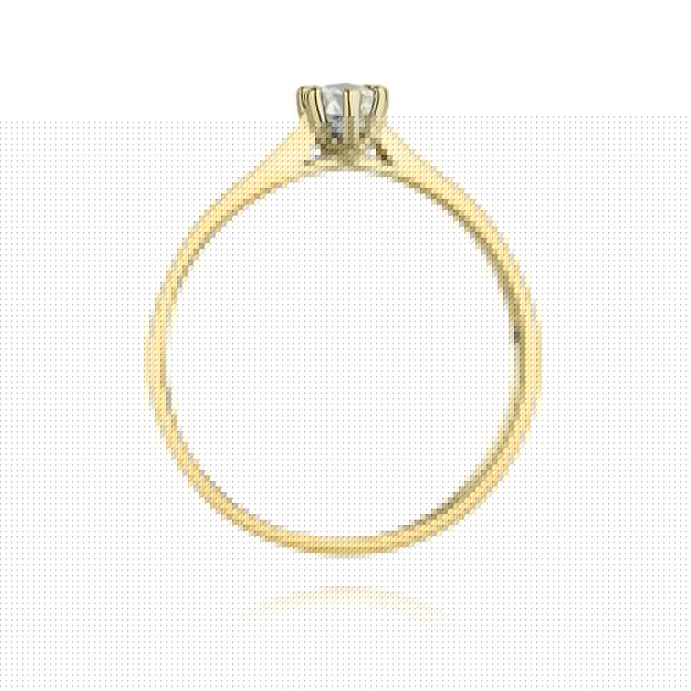 Inel Aur 14K cu Diamant Natural 0.15 ct