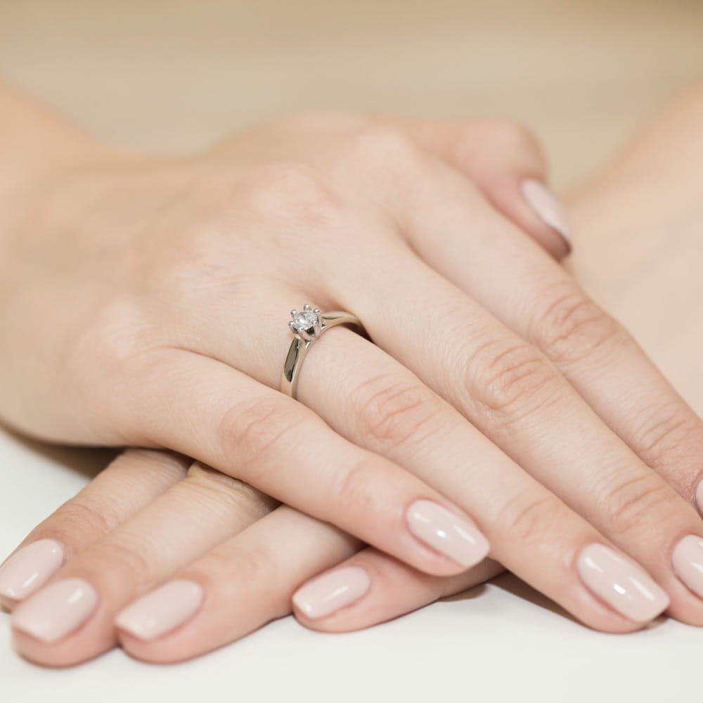 Inel Aur 14K cu Diamant Natural 0.23 ct
