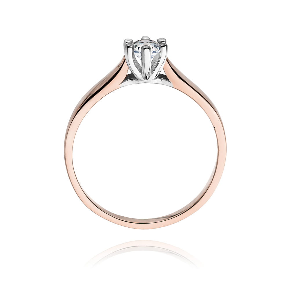 Inel Aur 14K cu Diamant 0.25 ct