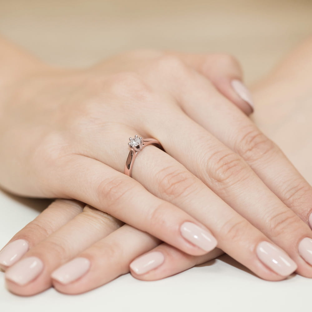Inel Aur 14K cu Diamant 0.25 ct