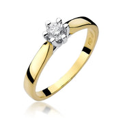 Inel Aur 14K cu Diamant Natural 0.25 ct