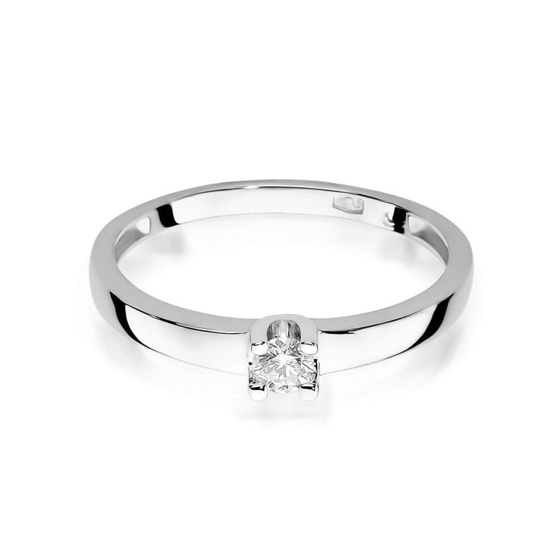 Inel Aur 14K cu Diamant Natural 0.12 ct