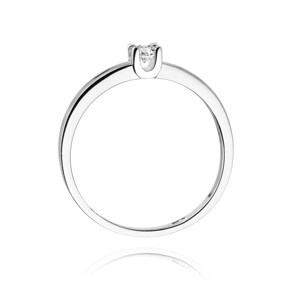 Inel Aur 14K cu Diamant Natural 0.12 ct