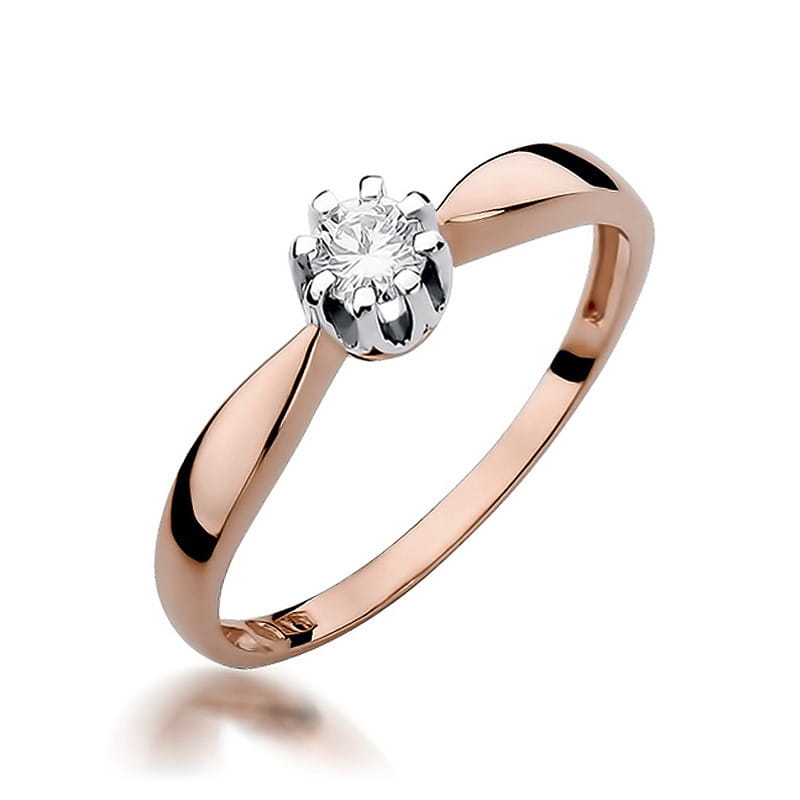 Inel Aur 14K W228 Diamant 0.20ct