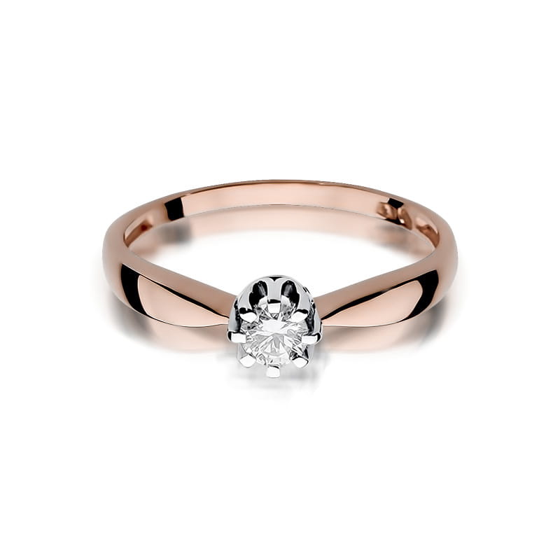 Inel Aur 14K W228 Diamant 0.20ct