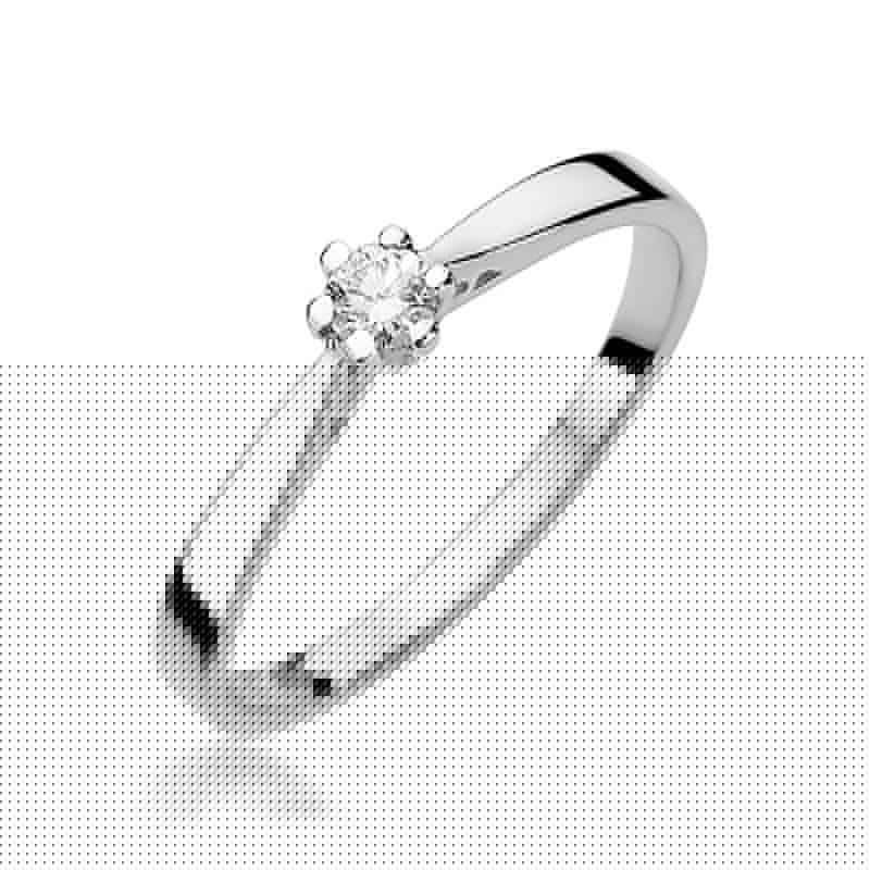 Inel Aur 14K cu Diamant Natural 0.12 ct
