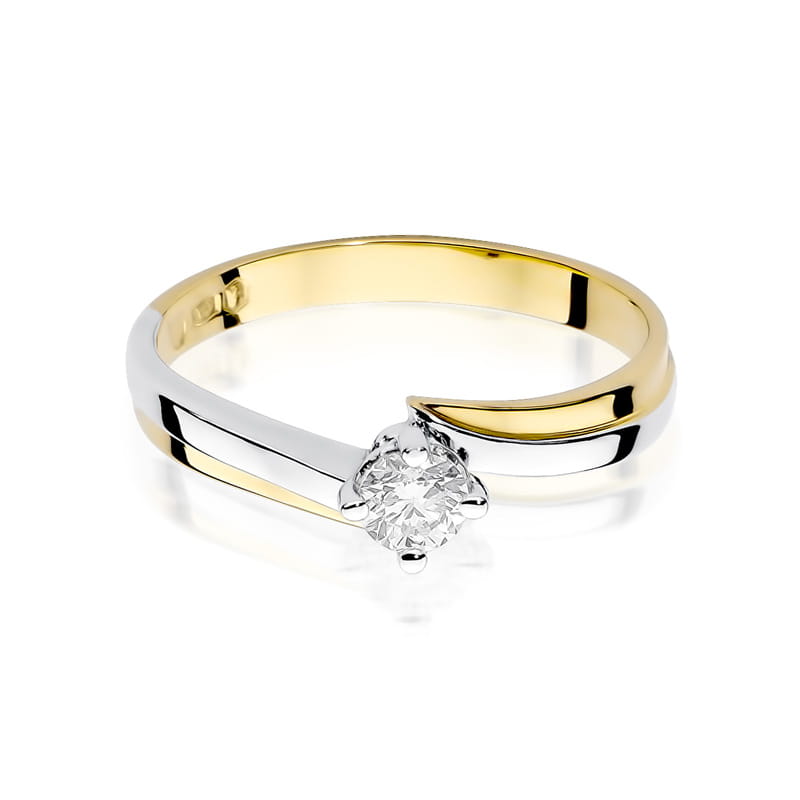 Inel Aur 14K cu Diamant 0.30 ct - Galben