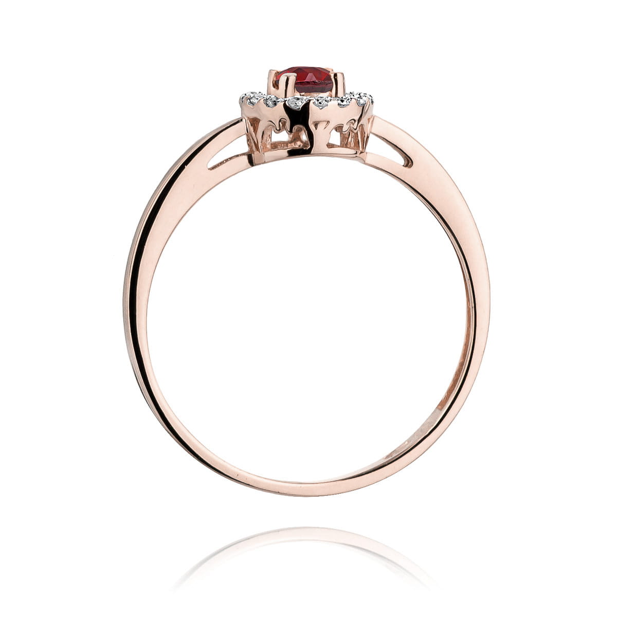 Inel Aur 14K cu Rubin 0.15 ct