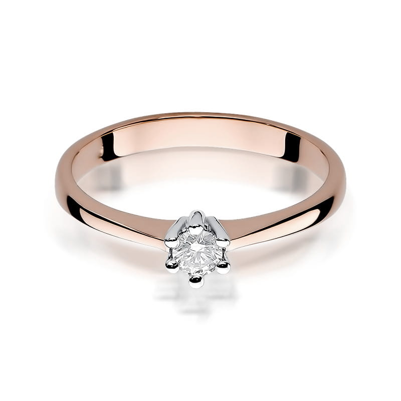 Inel Aur 14K cu Diamant Natural 0.20 ct