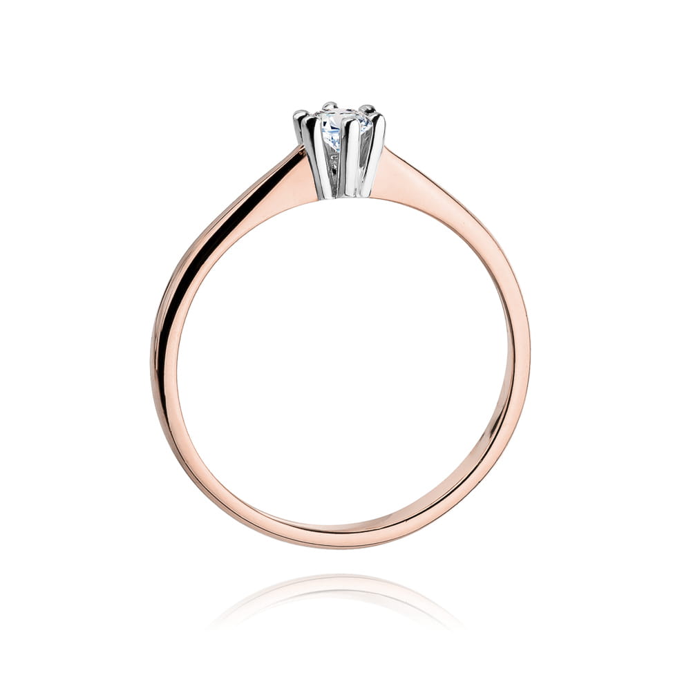 Inel Aur 14K cu Diamant Natural 0.20 ct