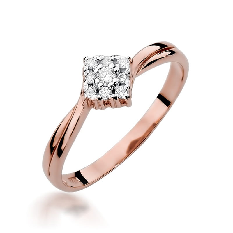 Inel Aur 14k cu Diamant 0.09 ct