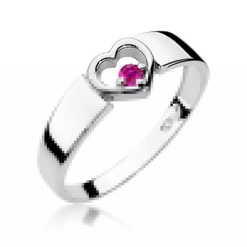 Inel Aur 14K W276 Safir Roz 0.04ct