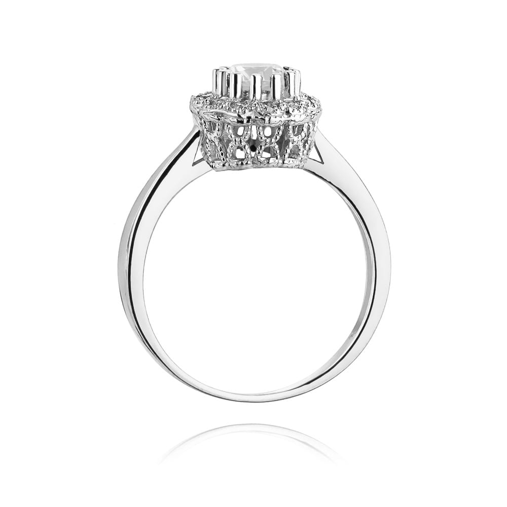 Inel Aur 14K W284 Safir Alb 0.60ct