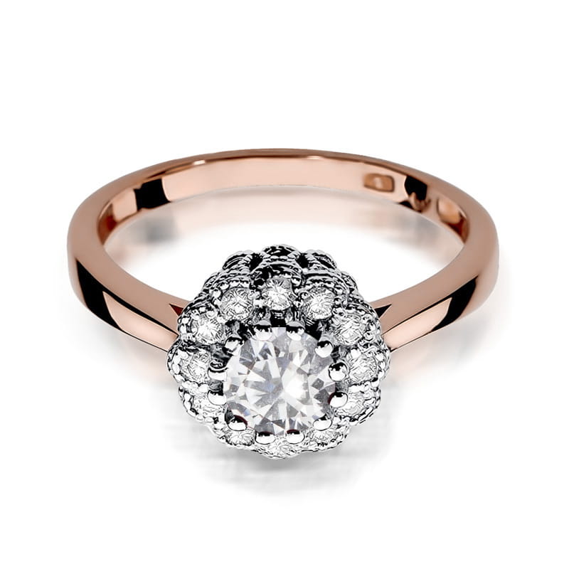 Inel Aur 14K W284 Safir Alb 0.60ct