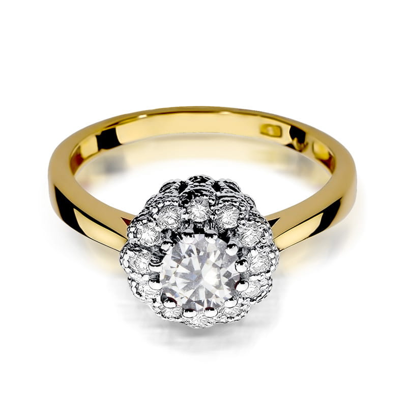 Inel Aur 14K W284 Safir Alb 0.60ct