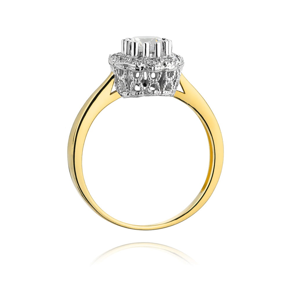 Inel Aur 14K W284 Safir Alb 0.60ct