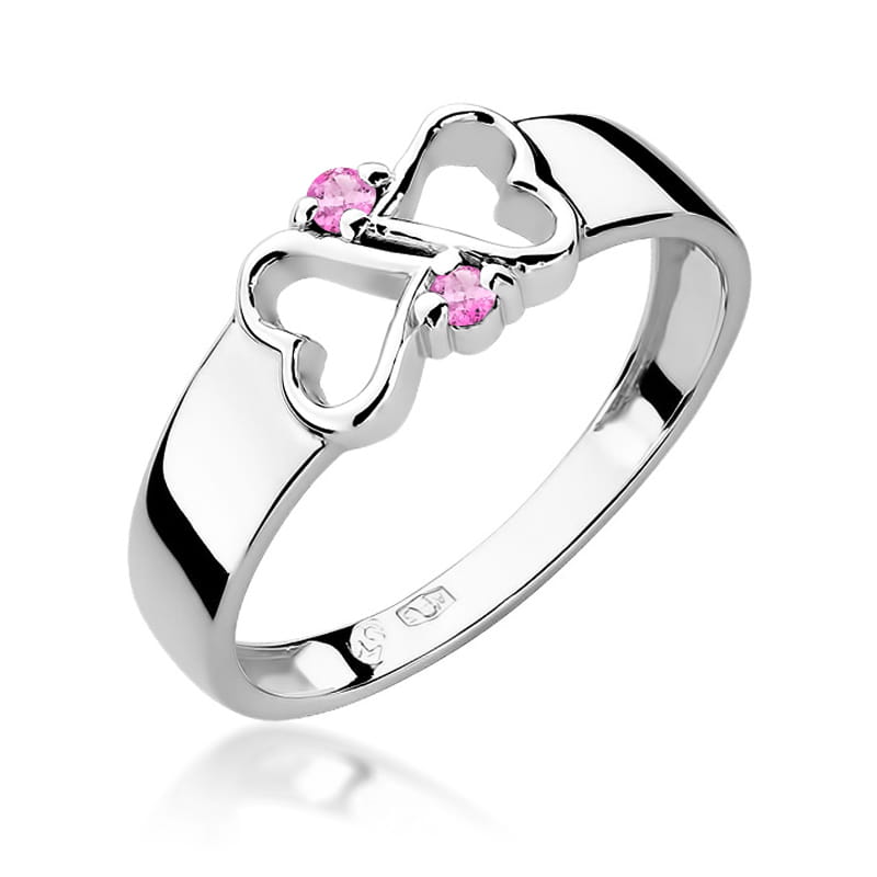 Inel Aur 14K W286 Safire Roz