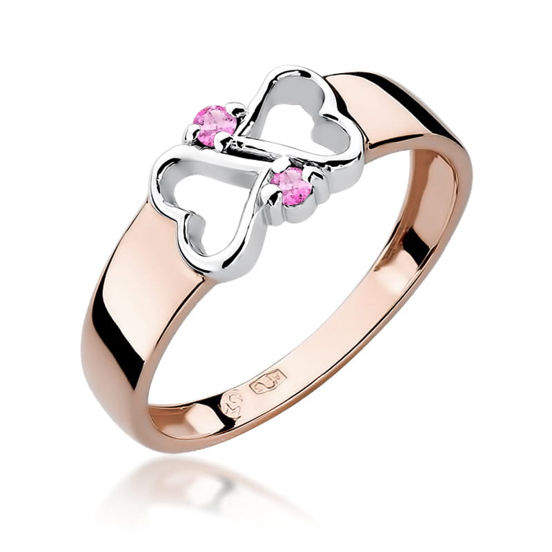 Inel Aur 14K W286 Safire Roz