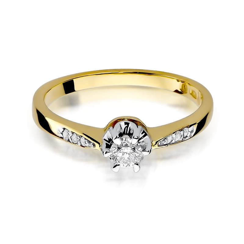 Inel Aur 14K W291 Diamant 0.23ct