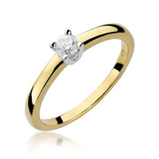 Inel Aur 14K W292 Diamant 0.15ct