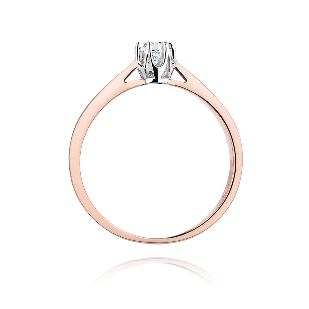 Inel Aur 14K W295 Diamant 0.15ct