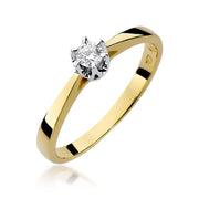 Inel Aur 14K W295 Diamant 0.15ct