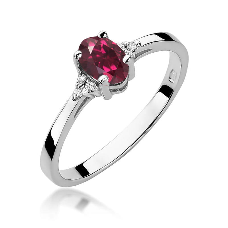 Inel Aur 14K W301 Rodolit 0.50ct