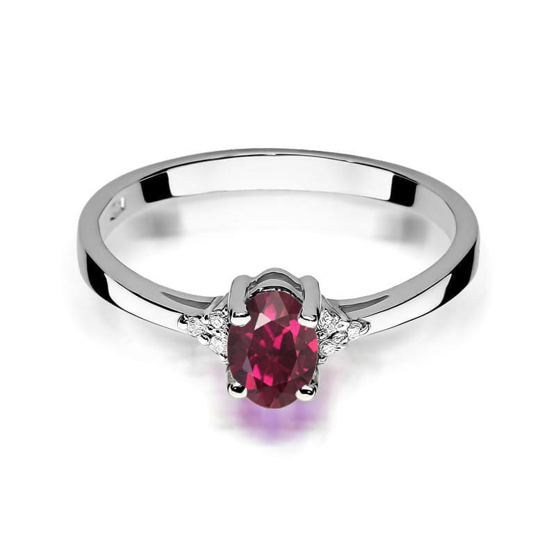 Inel Aur 14K W301 Rodolit 0.50ct