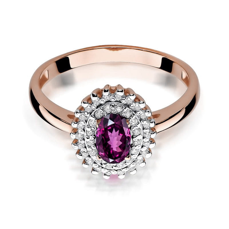 Inel Aur 14K W303 Rodolit 0.50ct