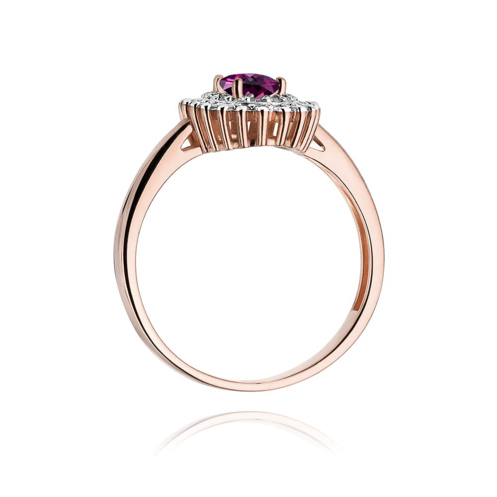 Inel Aur 14K W303 Rodolit 0.50ct