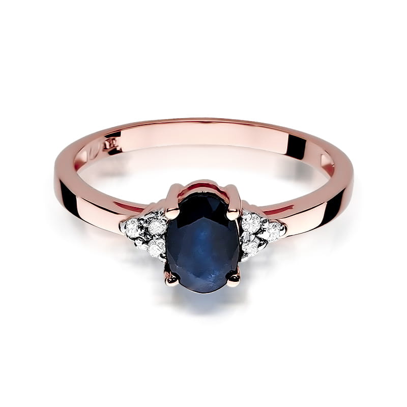 Inel Aur 14k cu Safir 0.90 ct - Roz