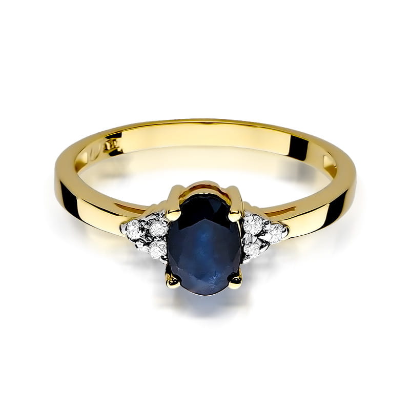 Inel Aur 14k cu Safir 0.90 ct - Galben
