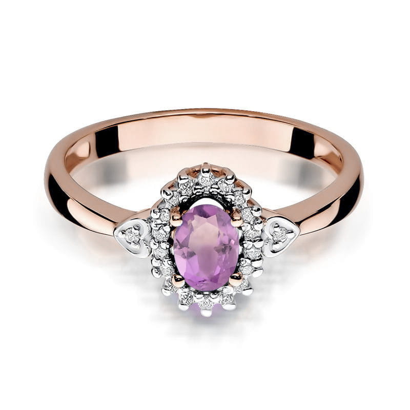Inel Aur 14K W312 Ametist 0.40ct