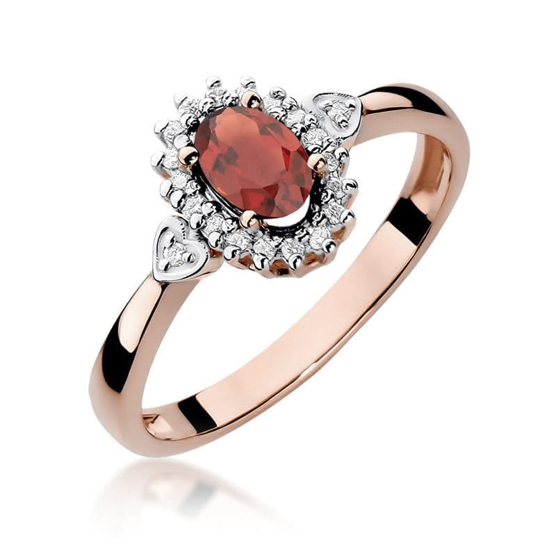 Inel Aur 14K W312 Granat 0.50ct