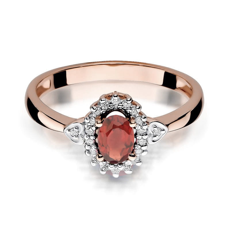 Inel Aur 14K W312 Granat 0.50ct