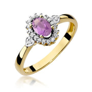 Inel Aur 14K W312 Ametist 0.40ct
