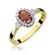 Inel Aur 14K W312 Granat 0.50ct