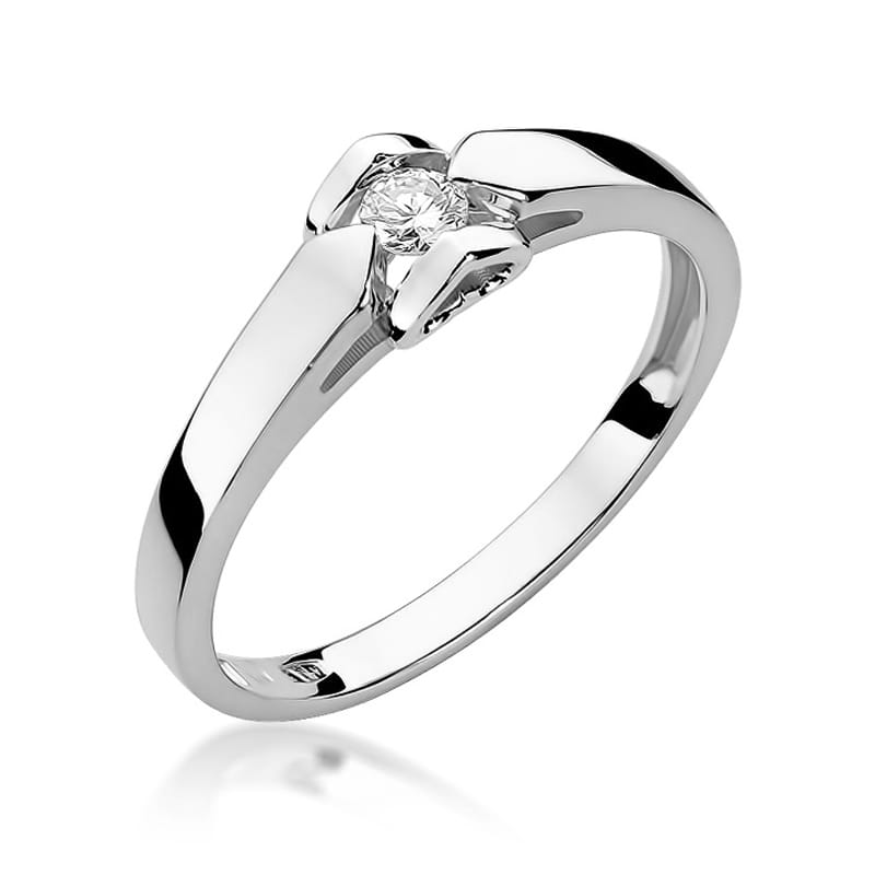 Inel Aur 14K W320 Diamant 0.04ct