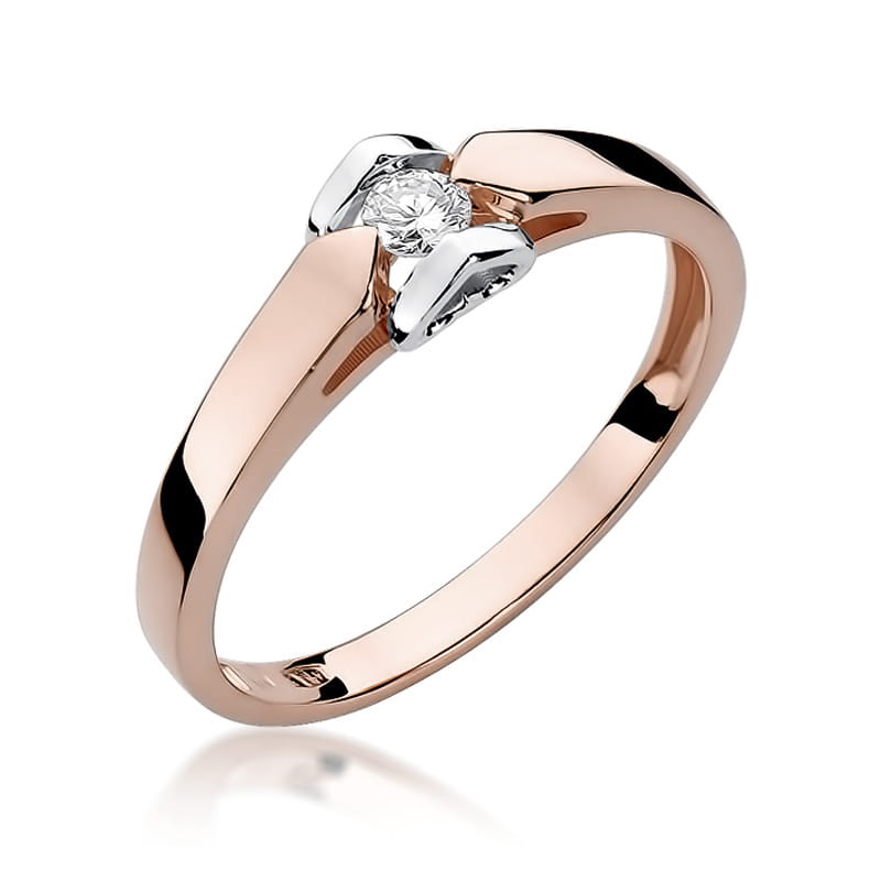 Inel Aur 14K W320 Diamant 0.04ct