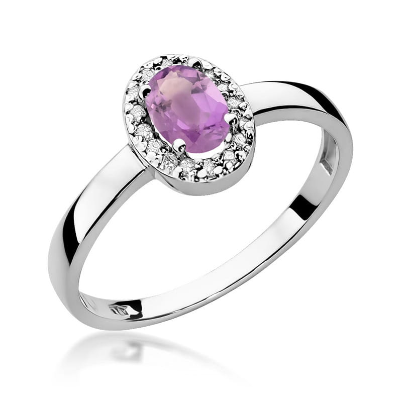 Inel Aur 14K W330 Ametist 0.40ct