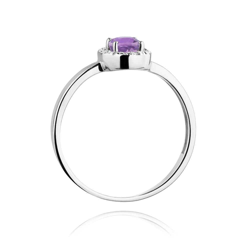 Inel Aur 14K W330 Ametist 0.40ct